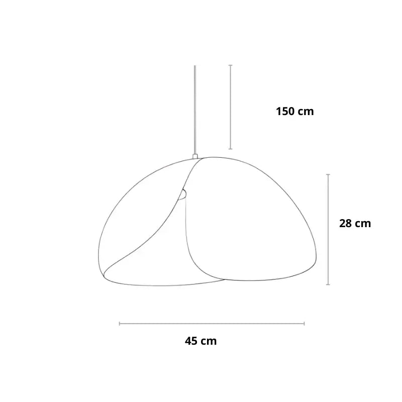 Black Wabi-Sabi Pendant Light with Sculptural Shade β Modern Ceiling Light