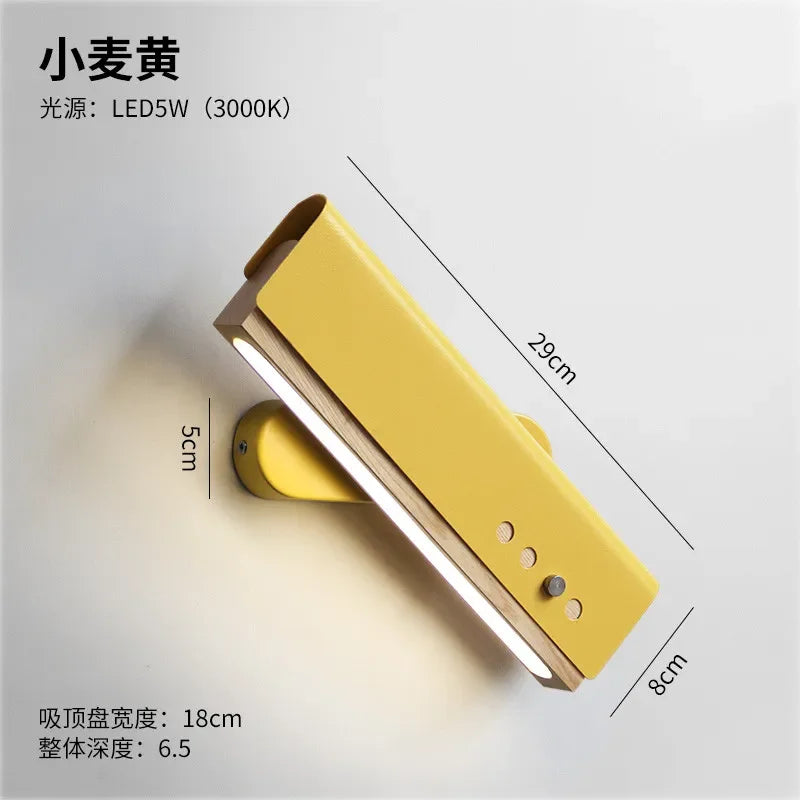 Minimalist Rotatable Wall Lamp Sconces Simple Lamps Loft Living Room Art Deco Beside Lamp LED Wall Light Fixtures Mirror Lights
