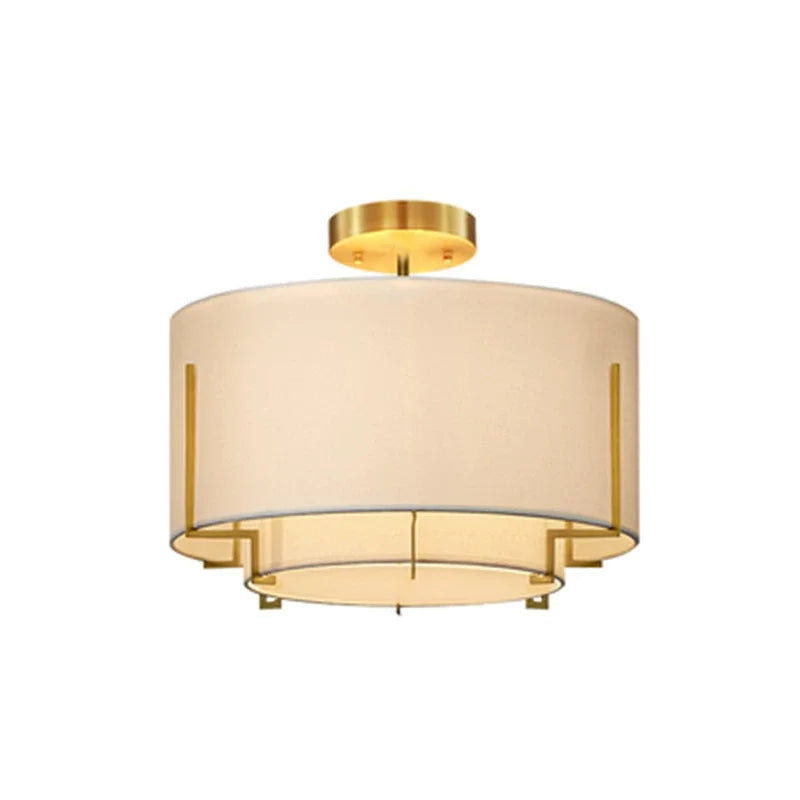 Wabi-Sabi Linen Pendant Light – Minimalist Farmhouse Fabric Chandelier