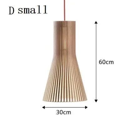 Hand-made Wooden Birdcage Pendant Lamp Netherlands Home Decoration E27 Suspension Light Indoor Led Lighting for Dining Room Bar