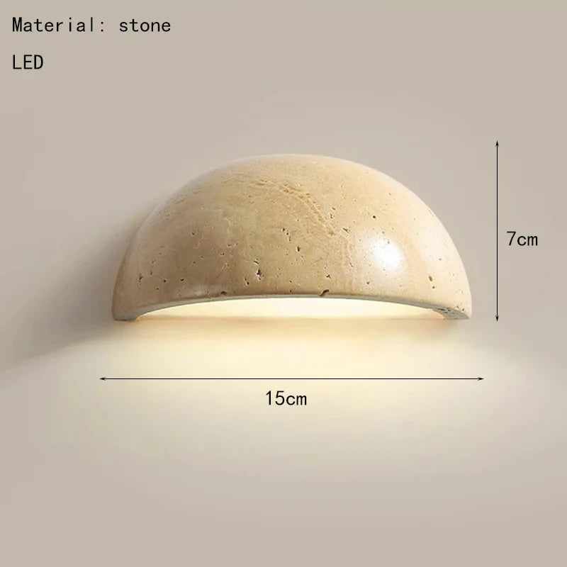 Modern Mini LED Wall Light Natural Stone Sconce Bedroom Stairs Aisle Atmosphere Wall Lamp Good Packaging