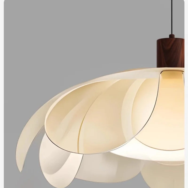 French Flower Acrylic LED Pendant Lamp – Modern Petal Ceiling Light