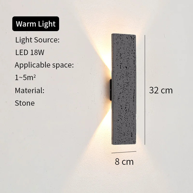 LED Outdoor Porch Wall Sconces Aluminum Exterior Wall Light Fixtures IP65 Waterproof Lamp for House Patio Doorway Garage Decorat