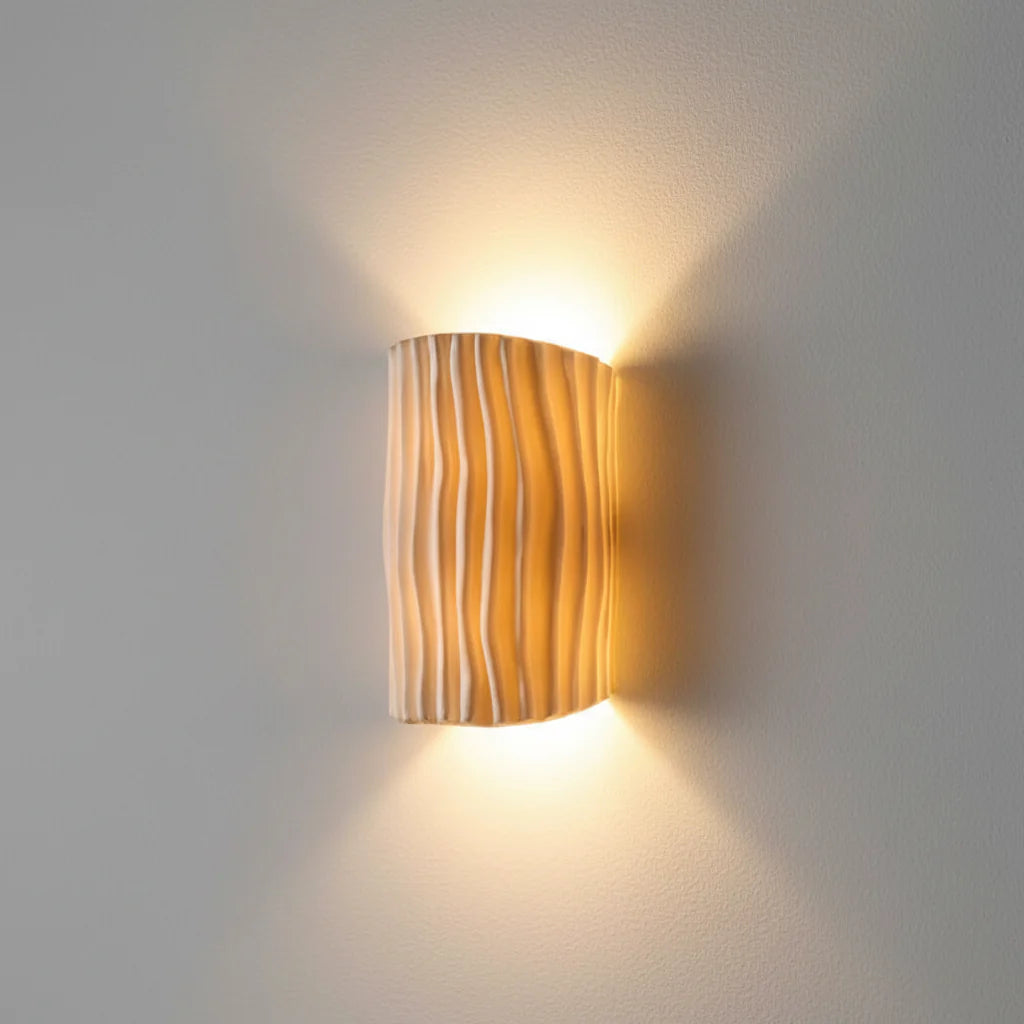 Modern Textured Wall Light – Up & Down LED Ambient Wall Lamp
