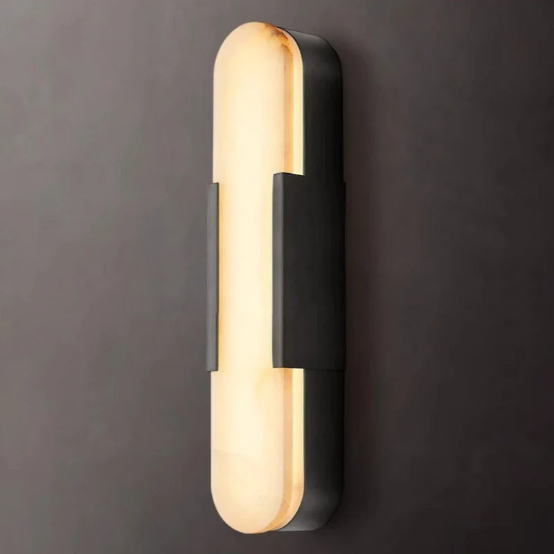 Marble LED Wall Light – Modern Vertical Ambient Sconce
