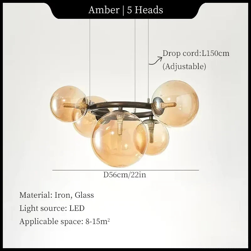 Moonlight lighting magic bean chandelier modern creative hanging lights living room dining room hanging lights home decoration