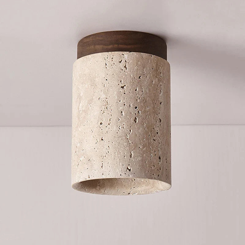 Japanese Wabi-sabi Porch Balcony Ceiling Lamp Northern Europe Yellow Cave Stone Ceiling Light Hallway Corridor Decor Ceiling Lig
