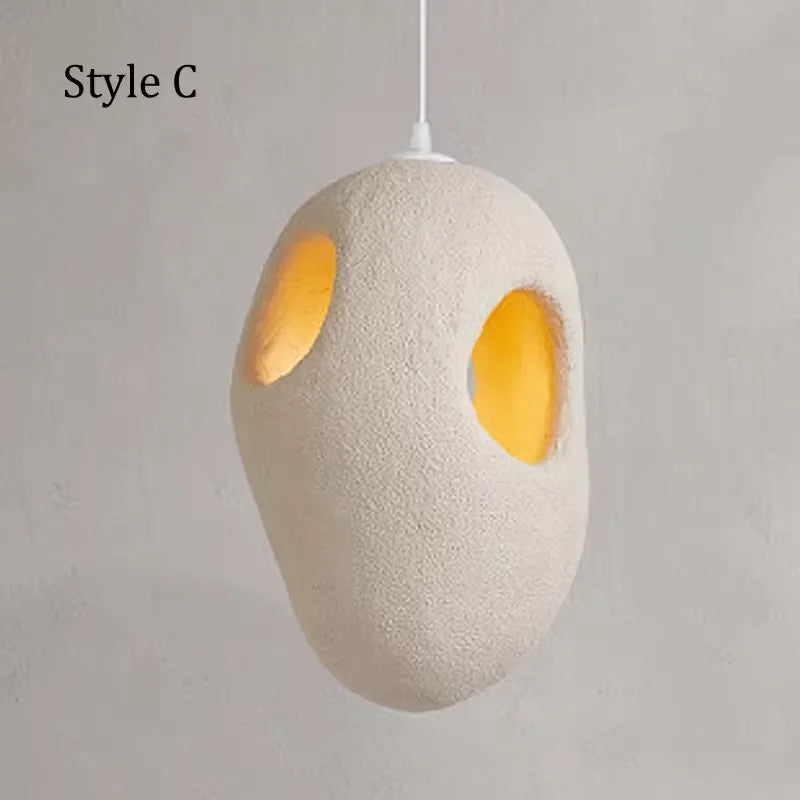 Wabi Sabi Porous Pendant Light – Contemporary Organic Hanging Lamp