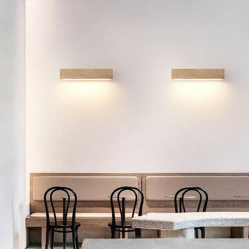 Modern Natural Stone Wall Light LED – Minimalist Wall Lamp for Bedroom & Living Room