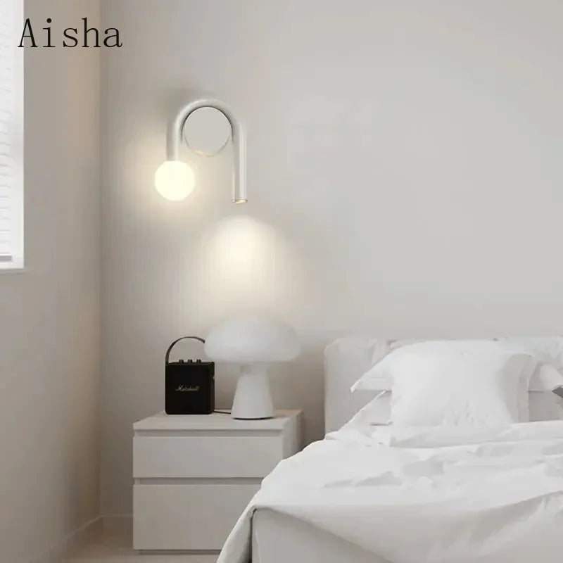 Minimalist U Shape Wall Lamp Nordic Sconce Lights for Bedroom Living Dining Study Room Simple Home Decorative Fixtures