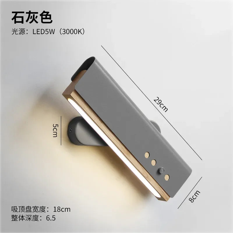 Minimalist Rotatable Wall Lamp Sconces Simple Lamps Loft Living Room Art Deco Beside Lamp LED Wall Light Fixtures Mirror Lights