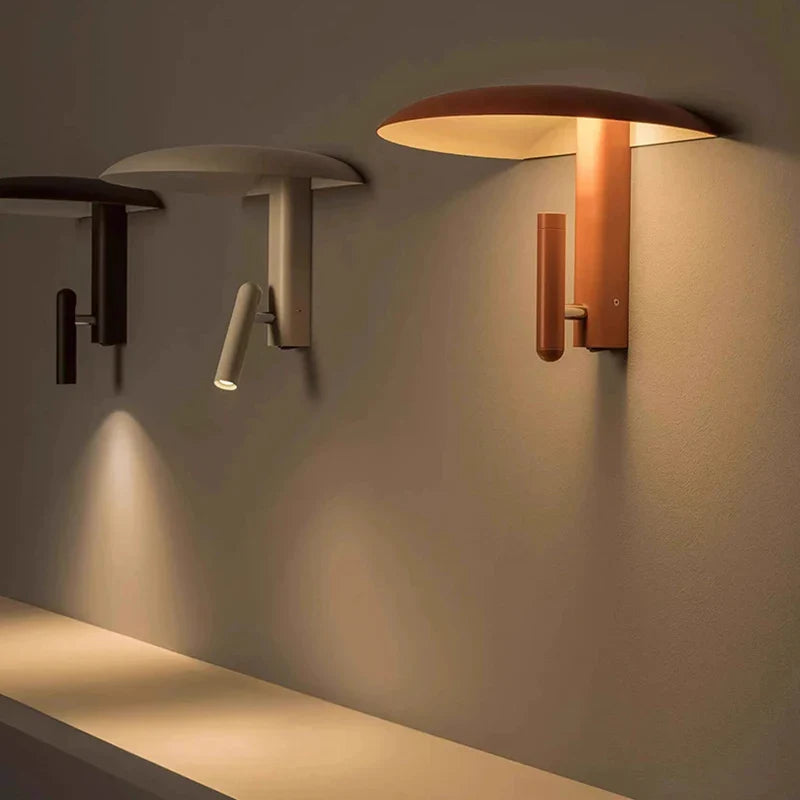 Modern Bedside Wall Lamp with Reading Light – Dual LED Wall Sconce