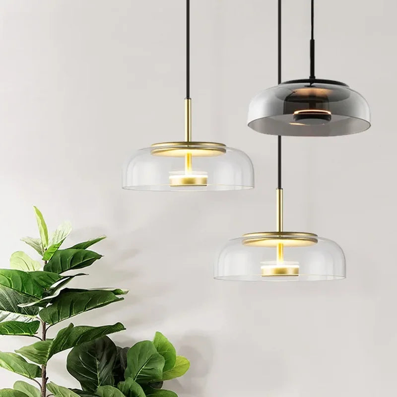 Luxury Glass Pendant Light – Modern Nordic Hanging Lamp for Dining & Kitchen