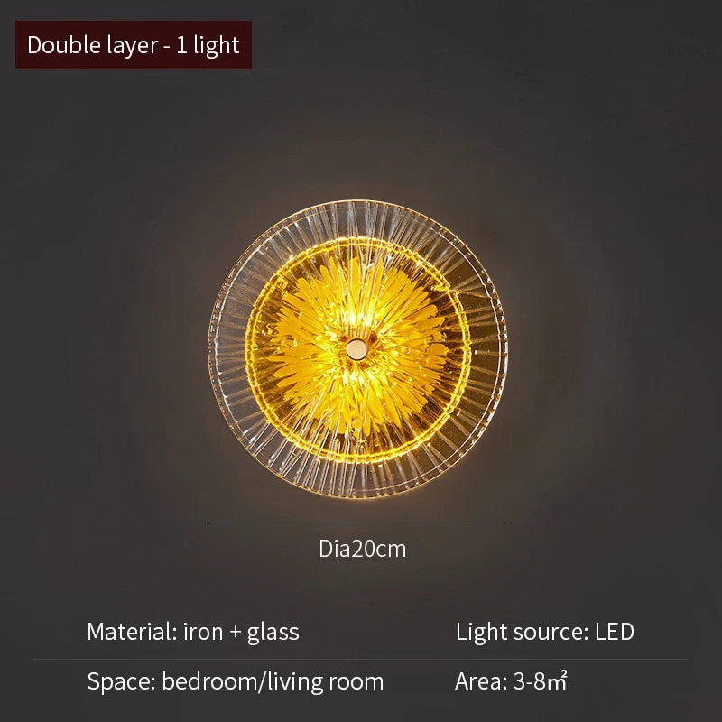LED Glass Wall Mounted Light