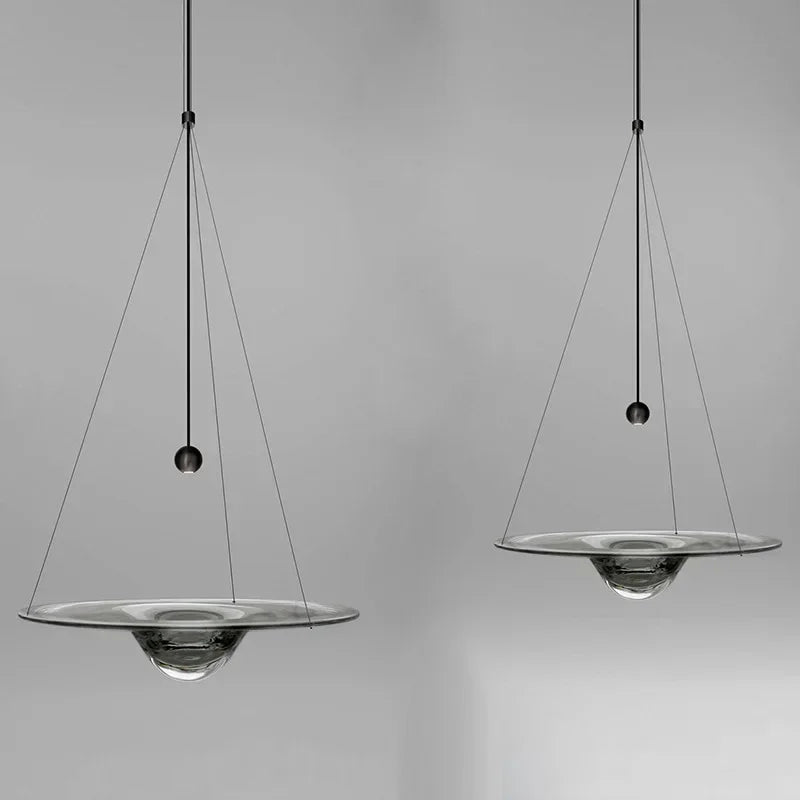 Danish Water Droplet Pendant Light – Modern Nordic Glass LED Chandelier