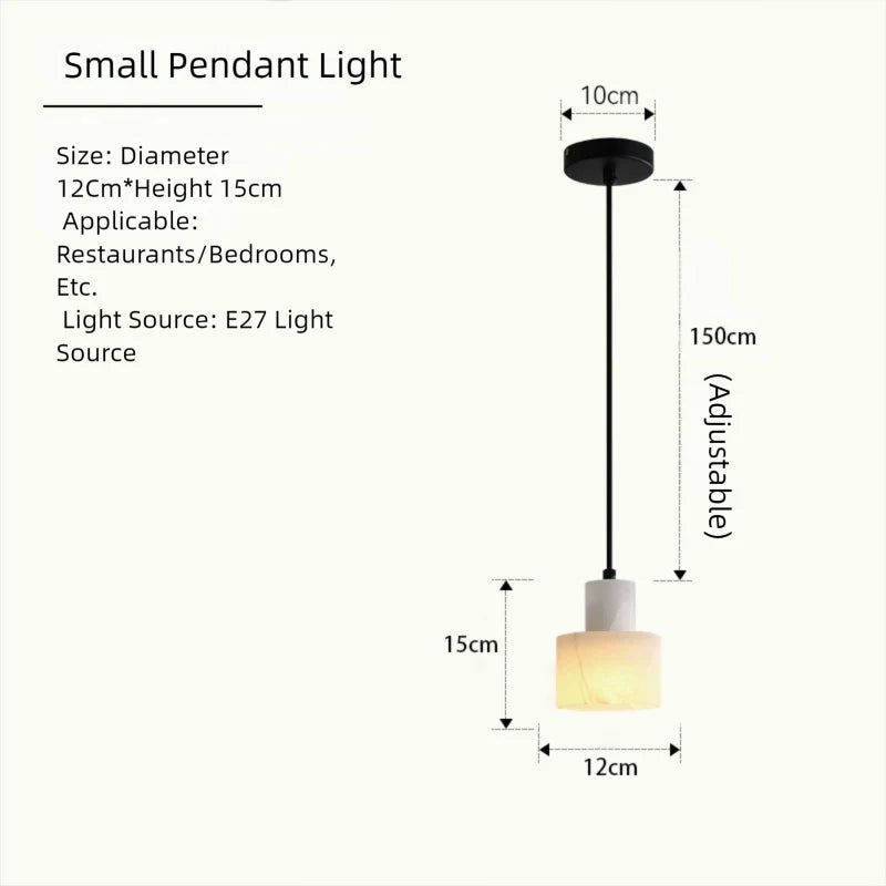New Chinese-style Spanish natural marble hanging lights for entrance hall, balcony, dining room, bar counter, master bedroom, be