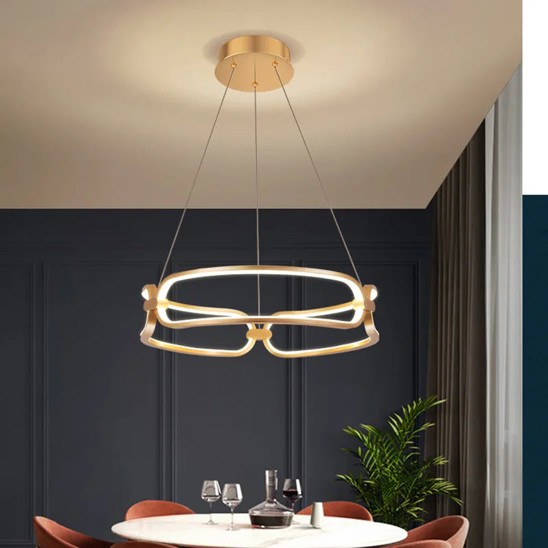 Living Room Chandelier Light Luxury Nordic Style Lamp, Creative Modern Simple Dining Room Lamp Bedroom Lamp