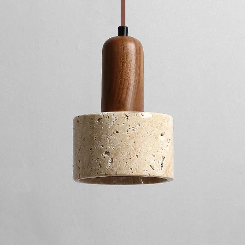 Wabi Sabi Yellow Stone LED Pendant lamp dining Table Bedroom Kitchen Island chandelier Restaurant home Decoration light fixtures