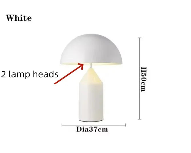 Nordic Creative Mushroom LED Desk Lamp Eye Protection Living Room Study Hotel Bedroom Bedlight Art Light Interior Decor Lighting