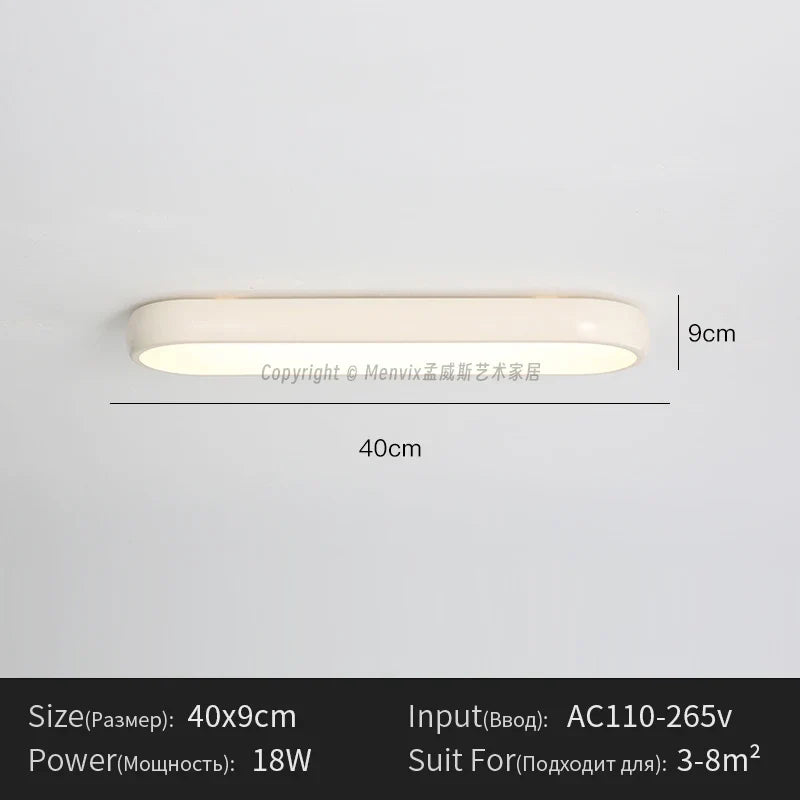 Modern Minimalist Long Corridor Nordic Creative Ultra-thin Foyer Balcony Adjustable Ceiling light For Entering The Wardrobe