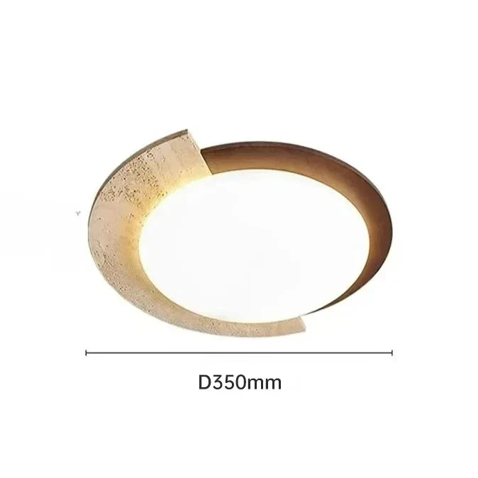 Handcrafted Natural Stone LED Wall Light Japanese Wabi Sabi Style For Homestay Corridor Bedroom living room Ceiling Fixture