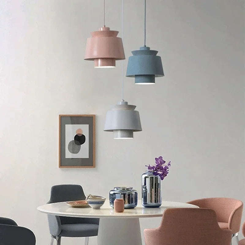 Macaron Nordic Pendant Light – Modern Minimalist Hanging Lamp