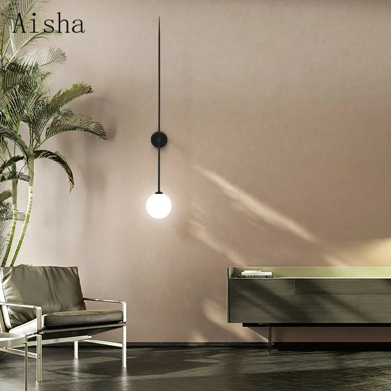 Modern Globe Wall Light – Minimalist Glass Wall Lamp