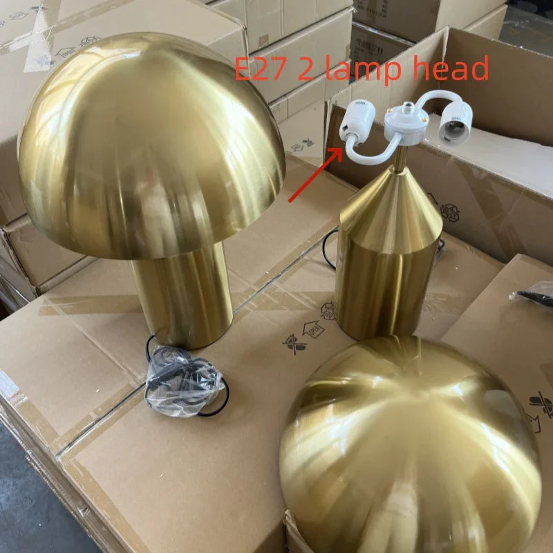 Nordic Creative Mushroom LED Desk Lamp Eye Protection Living Room Study Hotel Bedroom Bedlight Art Light Interior Decor Lighting