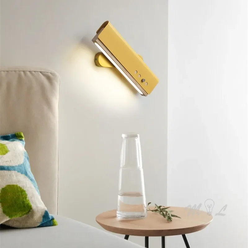 Minimalist Rotatable Wall Lamp Sconces Simple Lamps Loft Living Room Art Deco Beside Lamp LED Wall Light Fixtures Mirror Lights
