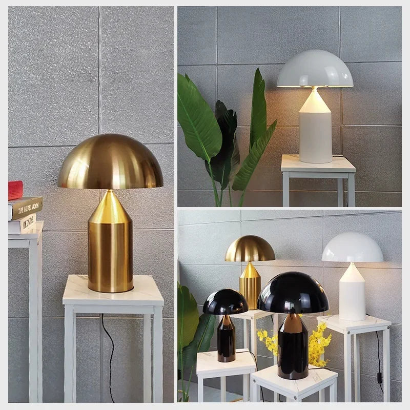 Nordic Creative Mushroom LED Desk Lamp Eye Protection Living Room Study Hotel Bedroom Bedlight Art Light Interior Decor Lighting