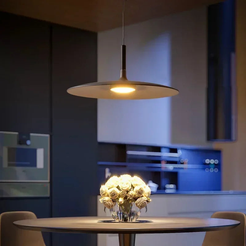 Modern UFO Pendant Light LED – Nordic Industrial Designer Lamp for Dining Room, Kitchen & Bar