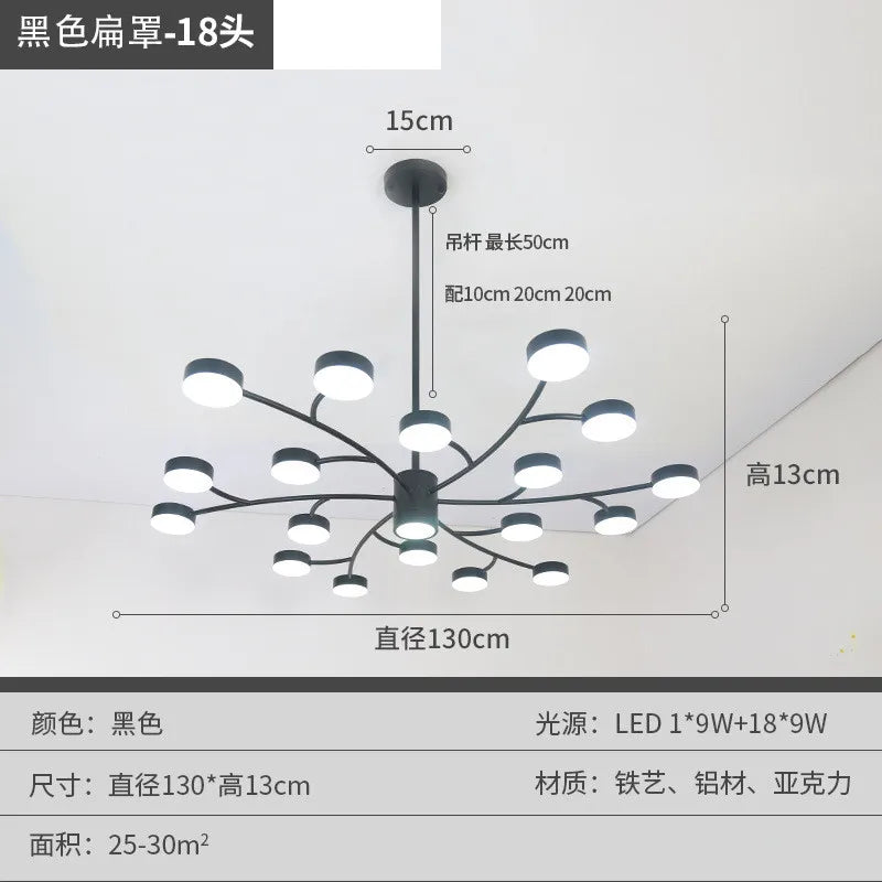 Modern Tree Branch LED Chandelier – Contemporary Ceiling Light Fixture