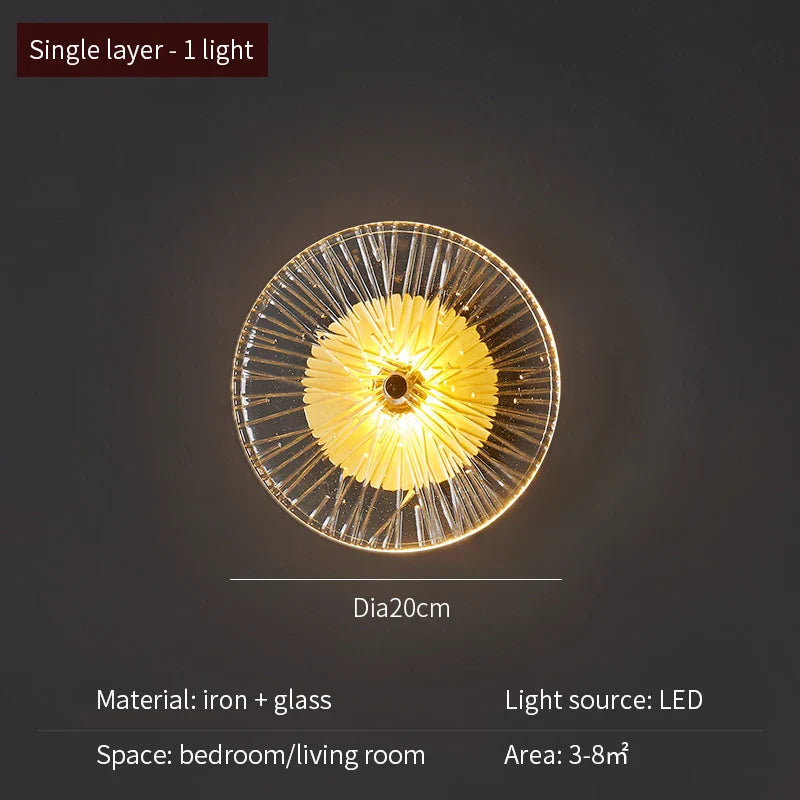 LED Glass Wall Mounted Light