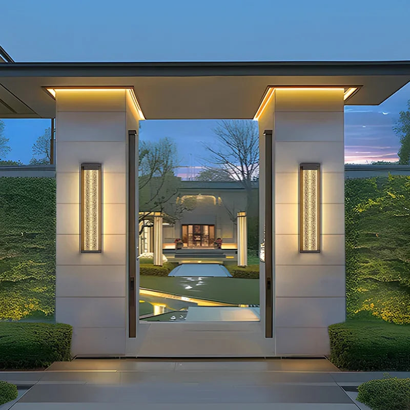Modern Outdoor LED Wall Light – IP65 Waterproof Stainless Steel Porch Lamp