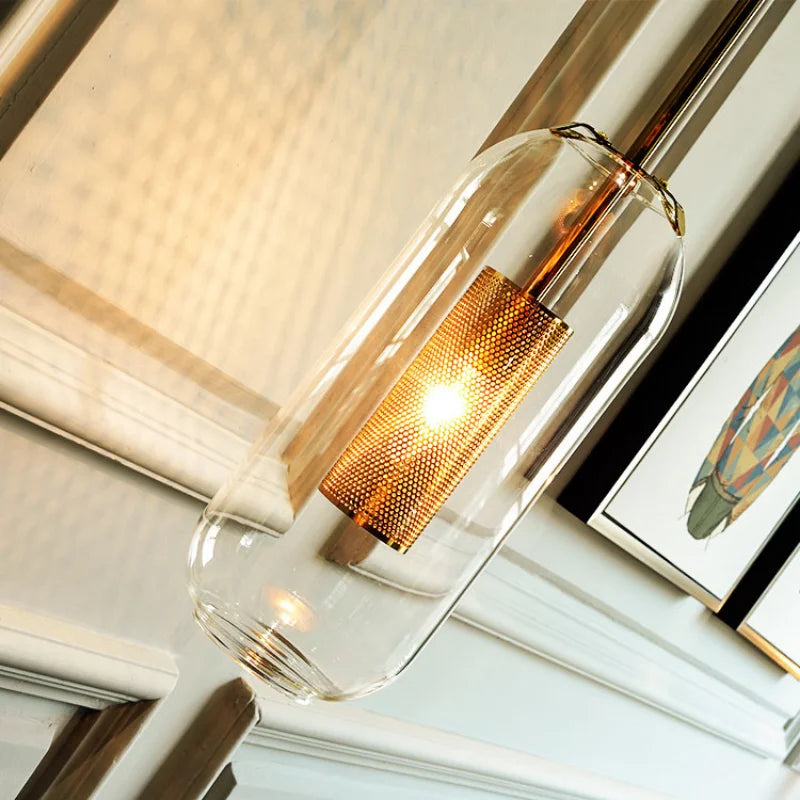 Modern wall sconce light fixture glass bedside hotel bathroom background lamp corridor luminaire home decoration lighting gold