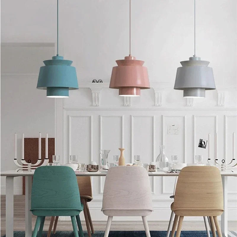 Macaron Nordic Pendant Light – Modern Minimalist Hanging Lamp
