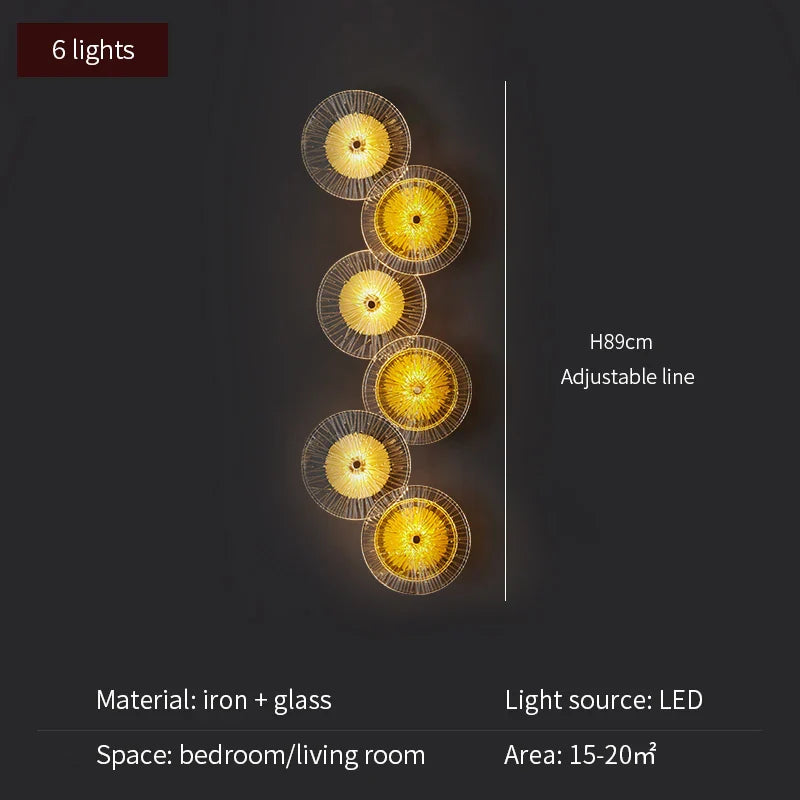 LED Glass Wall Mounted Light