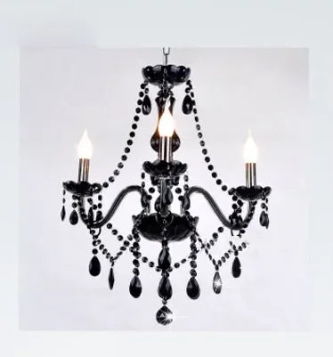 Modern K9 crystal chandeliers ceiling lights Black gray lustre crystal Living dinning room light ceiling indoor home furniture