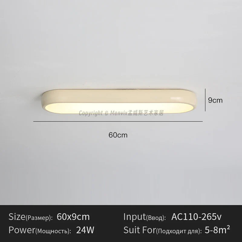 Modern Minimalist Long Corridor Nordic Creative Ultra-thin Foyer Balcony Adjustable Ceiling light For Entering The Wardrobe