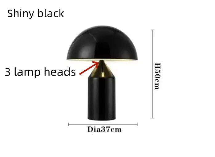 Nordic Creative Mushroom LED Desk Lamp Eye Protection Living Room Study Hotel Bedroom Bedlight Art Light Interior Decor Lighting