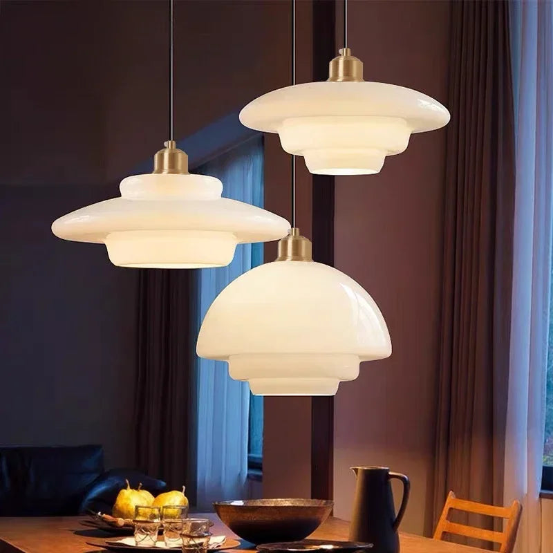 American Industrial Style Glass Pendant Light Restaurant Kitchen Island Chandelier Living Room LED E27 Art Decor Hanging Lamp