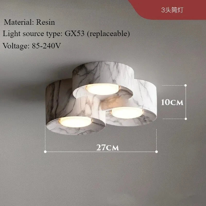 Modern Wooden Ceiling Light – Walnut Surface Mounted LED Light