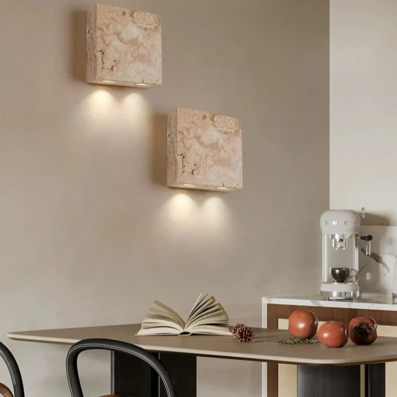 Modern Stone Wall Light – Minimalist Up & Down LED Wall Lamp