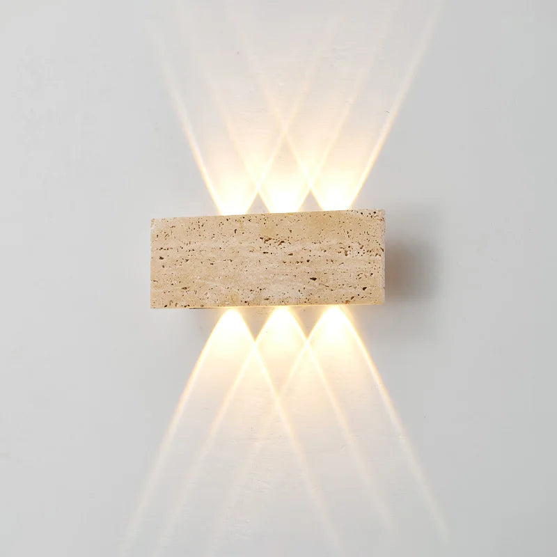 Wabi-Sabi Stone Wall Light – Waterproof IP65 LED Sconce for Indoor & Outdoor Use