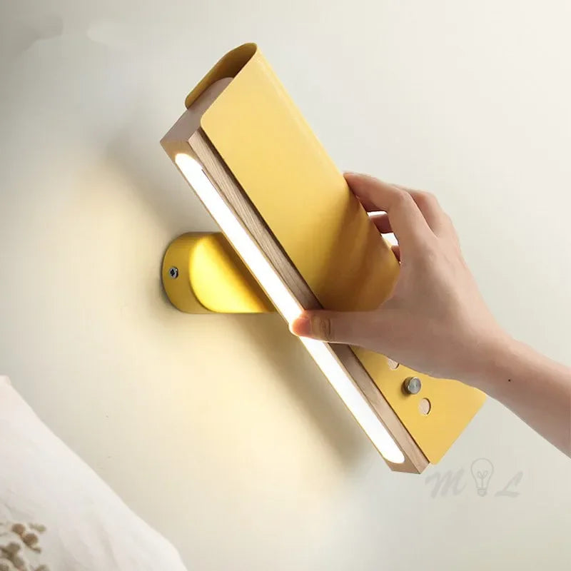 Minimalist Rotatable Wall Lamp Sconces Simple Lamps Loft Living Room Art Deco Beside Lamp LED Wall Light Fixtures Mirror Lights