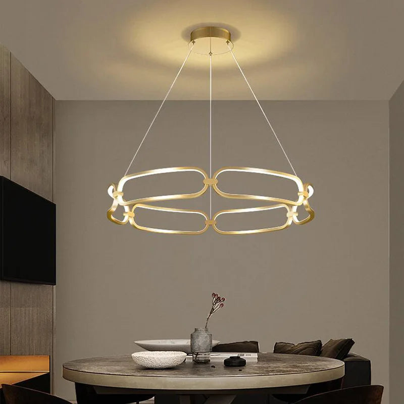 Living Room Chandelier Light Luxury Nordic Style Lamp, Creative Modern Simple Dining Room Lamp Bedroom Lamp