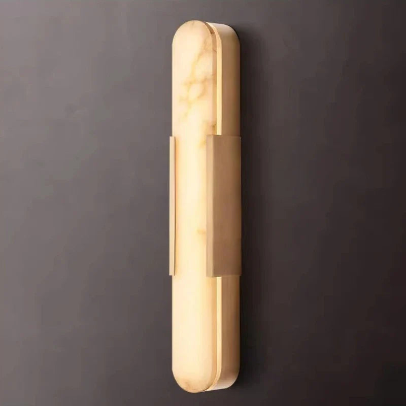 Marble LED Wall Light – Modern Vertical Ambient Sconce