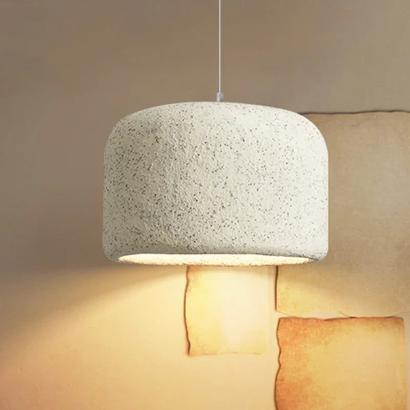 Wabi-Sabi Pendant Light with Textured Shade