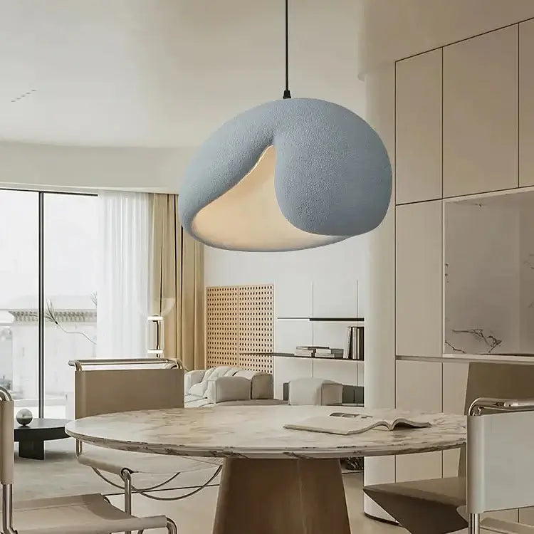 Black Wabi-Sabi Pendant Light with Sculptural Shade β Modern Ceiling Light