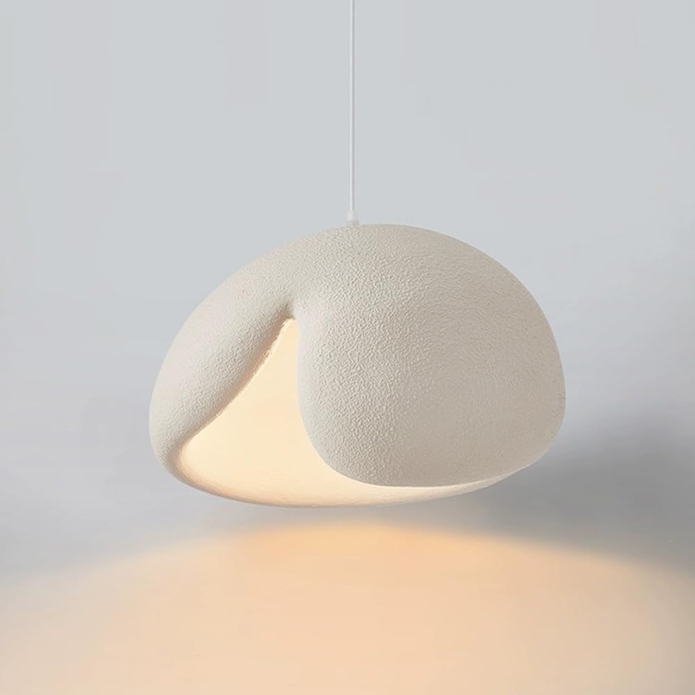 Black Wabi-Sabi Pendant Light with Sculptural Shade β Modern Ceiling Light